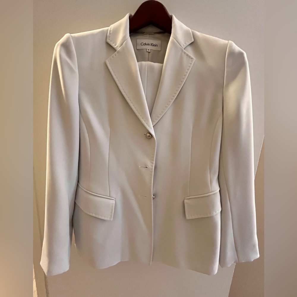 Calvin Klein Milky Gray Women's Pantsuit